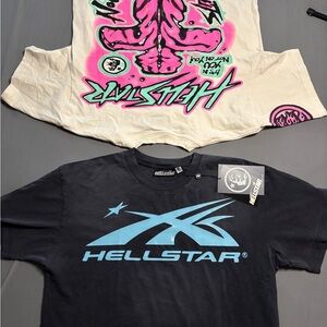 Hellstar Black and Blue Graphic Tee